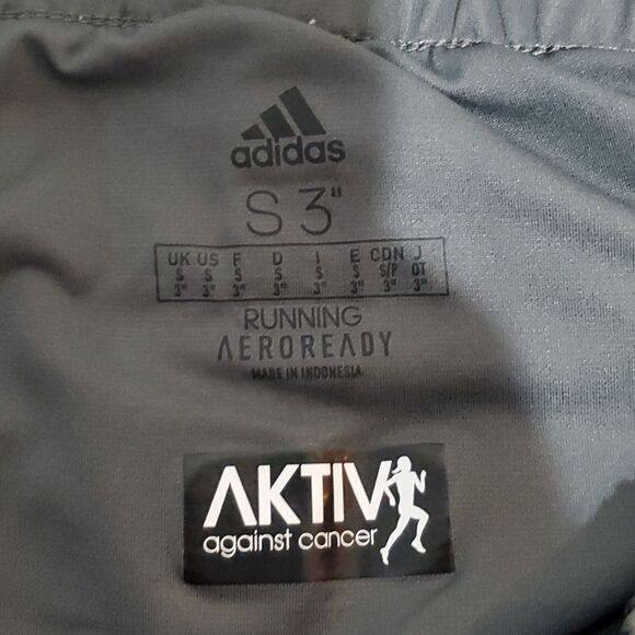 𝅺adidas small grey and pink S3" aeroready athletic running shirts - Picture 6 of 7